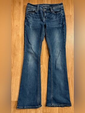 EUC Girls Grace in LA Flare Leg Jeans - Blue - Size 16